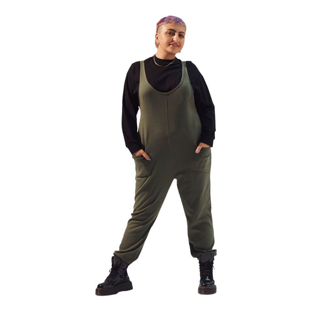 For Days I Green Relaxing Romper SZ S